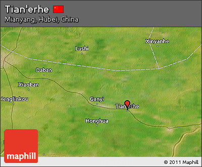 Satellite 3D Map of Tian'erhe