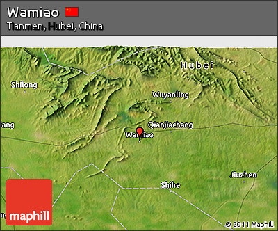 Satellite 3D Map of Wamiao