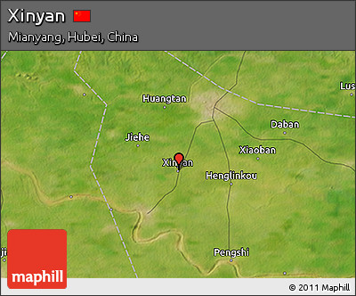 Satellite 3D Map of Xinyan