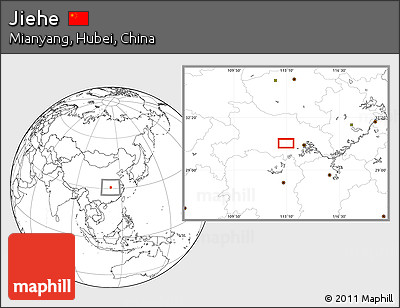 Blank Location Map of Jiehe