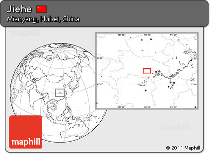 Blank Location Map of Jiehe