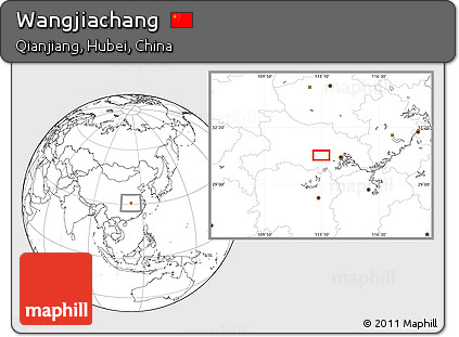 Blank Location Map of Wangjiachang