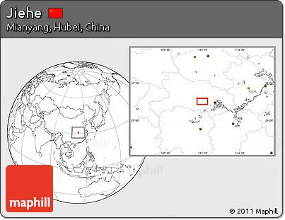 Blank Location Map of Jiehe