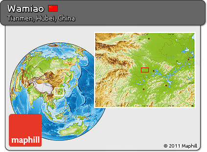 Physical Location Map of Wamiao