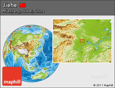 Physical Location Map of Jiehe