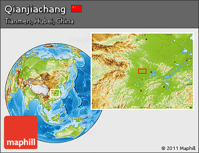 Physical Location Map of Qianjiachang