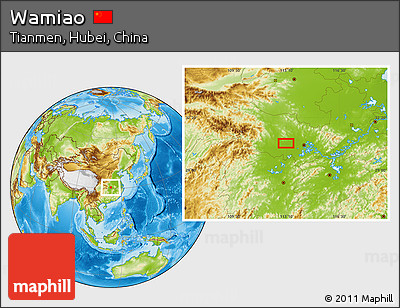 Physical Location Map of Wamiao