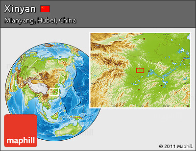 Physical Location Map of Xinyan