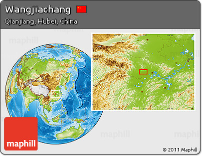 Physical Location Map of Wangjiachang