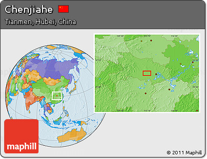 Political Location Map of Chenjiahe