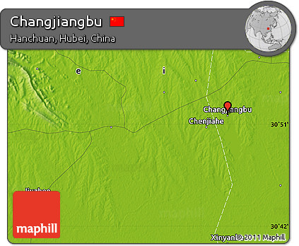 Physical Map of Changjiangbu