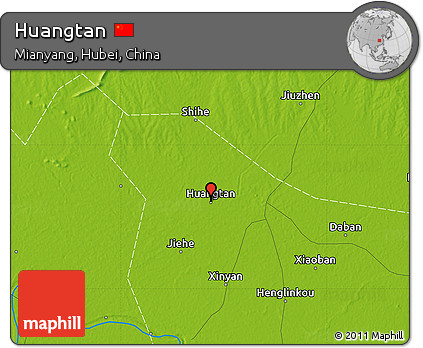 Physical Map of Huangtan