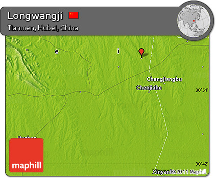 Physical Map of Longwangji