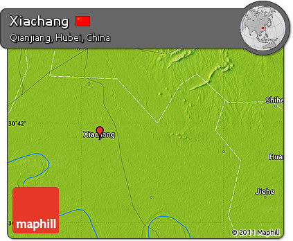 Physical Map of Xiachang