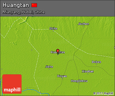 Physical Map of Huangtan