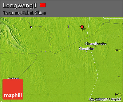Physical Map of Longwangji