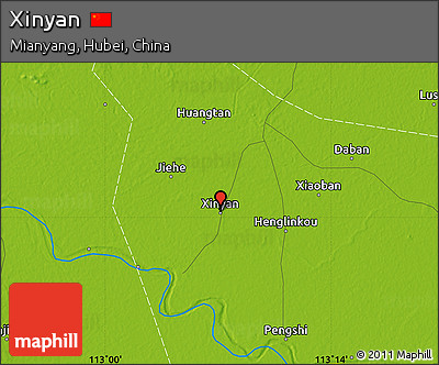Physical Map of Xinyan