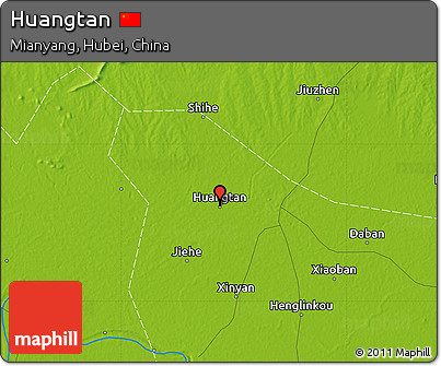 Physical Map of Huangtan