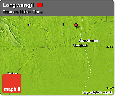 Physical Map of Longwangji