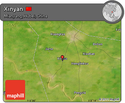 Satellite Map of Xinyan