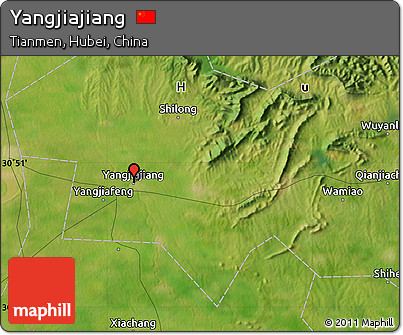 Satellite Map of Yangjiajiang