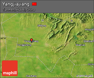 Satellite Map of Yangjiajiang