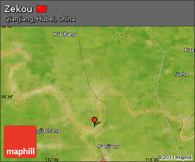 Satellite Map of Zekou