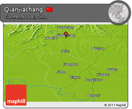 Physical Panoramic Map of Qianjiachang