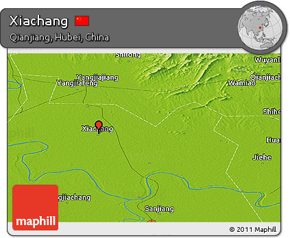 Physical Panoramic Map of Xiachang