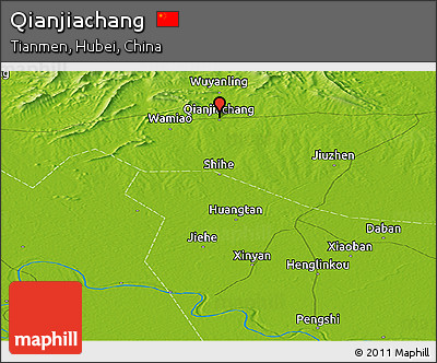 Physical Panoramic Map of Qianjiachang