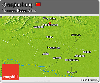 Physical Panoramic Map of Qianjiachang