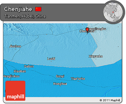 Political Panoramic Map of Chenjiahe