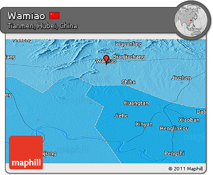 Political Panoramic Map of Wamiao