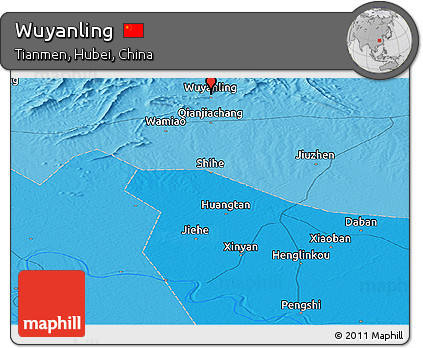 Political Panoramic Map of Wuyanling