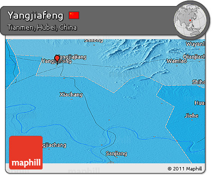 Political Panoramic Map of Yangjiafeng