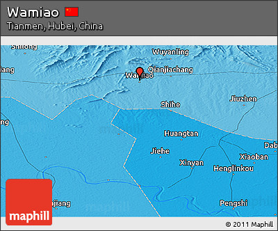 Political Panoramic Map of Wamiao