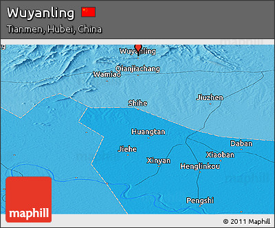 Political Panoramic Map of Wuyanling