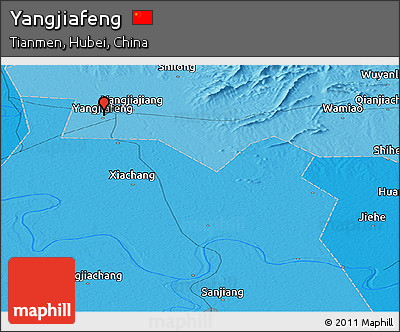 Political Panoramic Map of Yangjiafeng