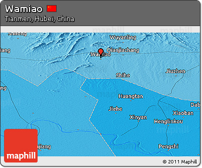 Political Panoramic Map of Wamiao