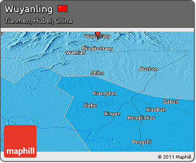 Political Panoramic Map of Wuyanling
