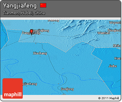 Political Panoramic Map of Yangjiafeng