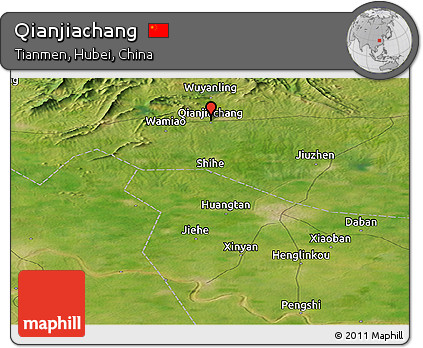 Satellite Panoramic Map of Qianjiachang