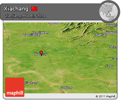 Satellite Panoramic Map of Xiachang