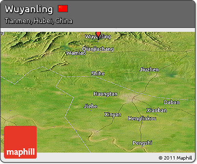 Satellite Panoramic Map of Wuyanling