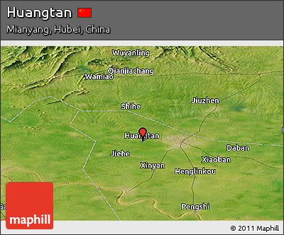 Satellite Panoramic Map of Huangtan