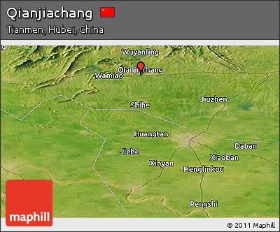 Satellite Panoramic Map of Qianjiachang