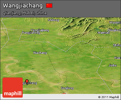Satellite Panoramic Map of Wangjiachang