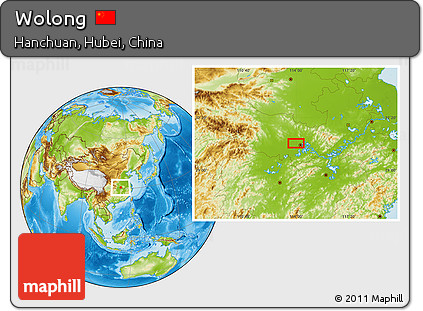 Physical Location Map of Wolong