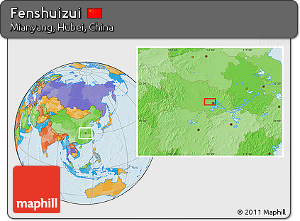 Political Location Map of Fenshuizui