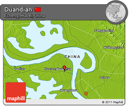 Physical 3D Map of Duandian